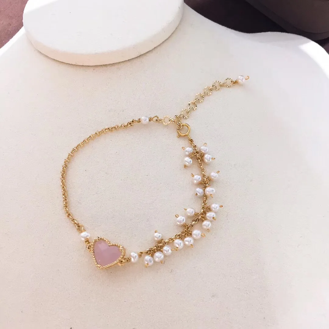 

Butterfly Home Ymss40d40aje Japanese Korean Design Bustling Bracelets 14k Gold 3-4 near round Glare Virgine Pearl
