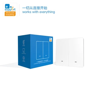 

2.4G Smart Wall Switch Single Live Wire No-Neutral Line Smart Switch Bluetooth Protocol EWeLink APP Control
