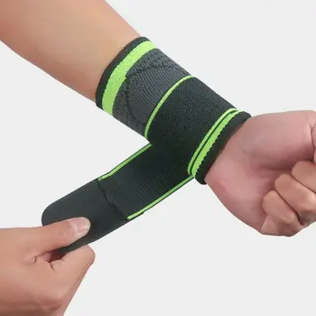 

Adjustable Compression Sports Wristbands For Men And Women Wrist Basketball Badminton Gym Training Sweat-absorption BandageI