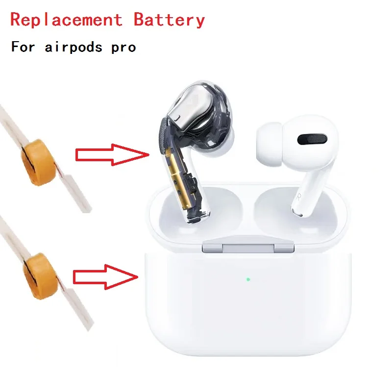 Earphones Replacement Battery For Apple Airpods Pro Headphone Airpods Pro Replacement Battery