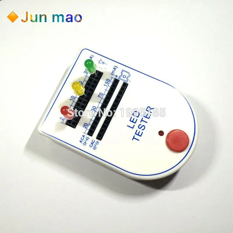 

1PCS Mini Light-emitting Diode LED Tester Test Box Portable Bulb Lamp 9V 2~150mA New Current Brightness Tester