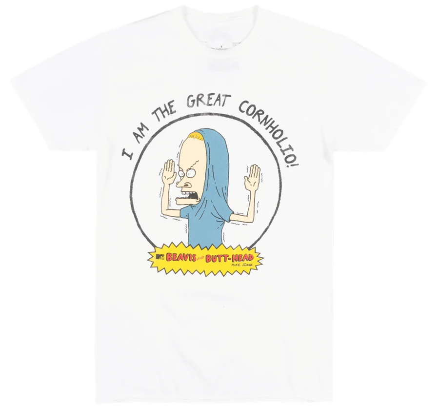 Beavis And Butthead The Great Cornholio Футболка белая мужская футболка с рисунком ТВ модная