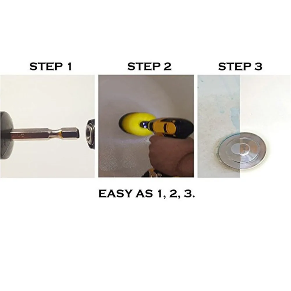 3 шт./компл. 2/3,5/4 дюйма для плитки Мощность скруббер дрель щетка ванна 3 шт./компл. необходимые аксессуары