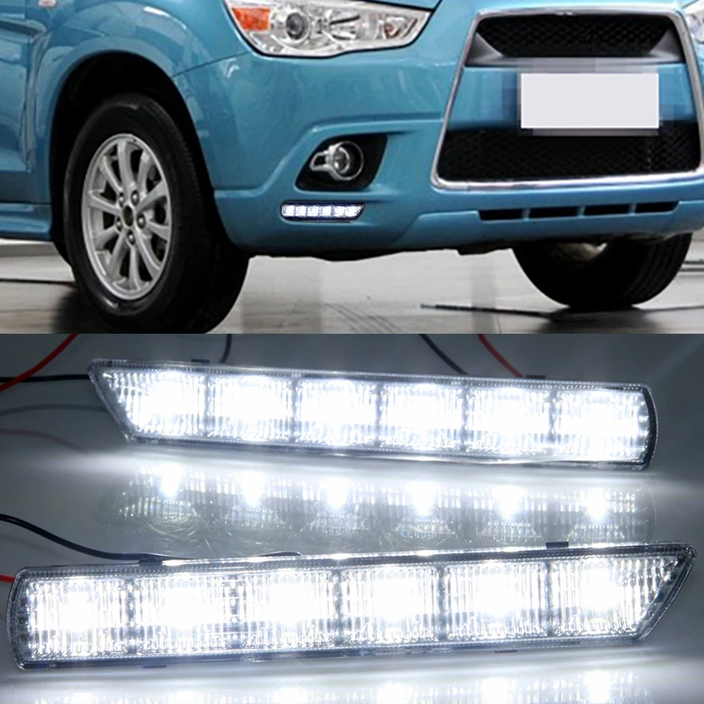 1 комплект Автомобильные светодиодные дневные ходовые огни для Mitsubishi ASX 2010 2011
