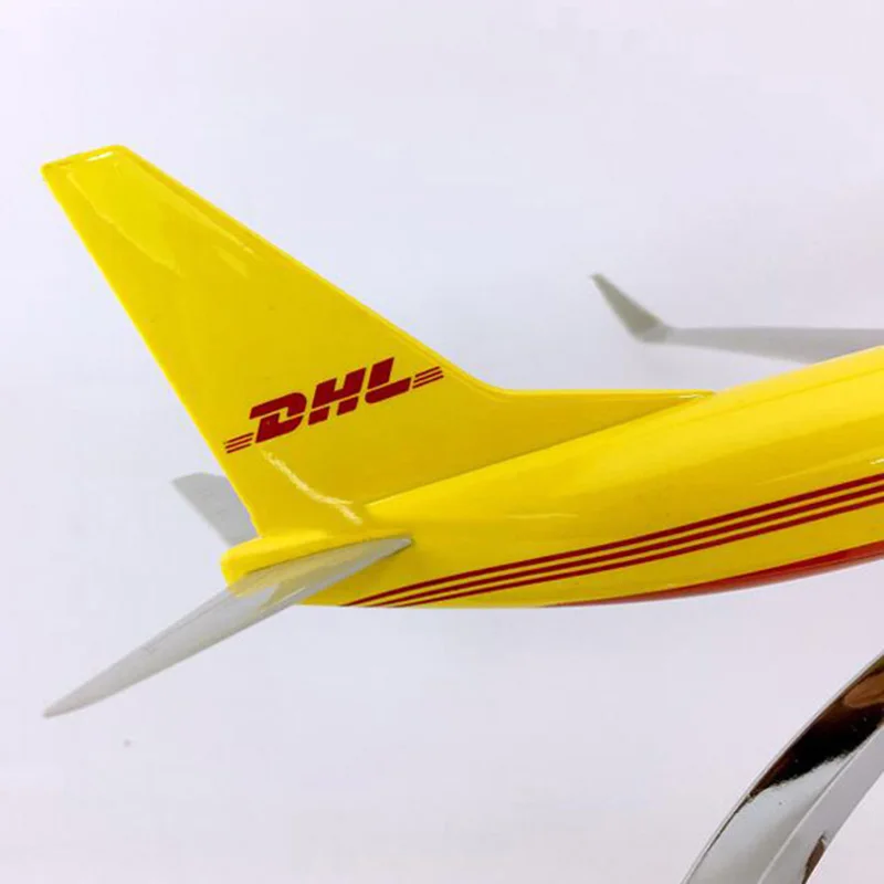 30 см 1: 230 масштаб DHL экспресс-доставка Авиакомпания Boeing B737-800 модель с базовым сплавом самолет Коллекционная демонстрационная модель