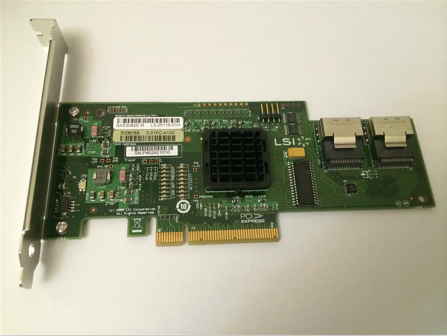 IBM LSI SAS 3082E-R 44E8690 L3-25116 SAS/SATA 3GB RAID Controller card JBOD | Компьютеры и офис