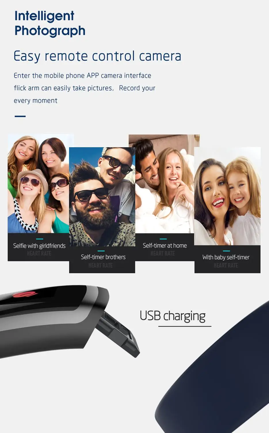 Спортивный фитнес трекер M4 смарт монитор сердечного ритма браслет калорий