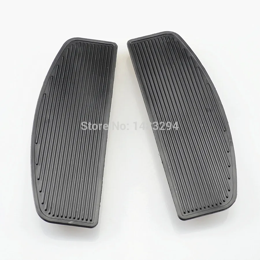 Front Rubber Rider Insert Footboards Foot Pegs Footrests Pad For Harley Touring 