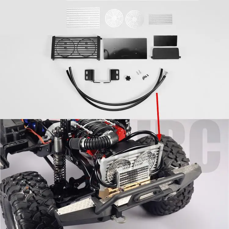 Rc Автомобиль Моделирование охлаждающей воды бак для 1/10 RC Гусеничный автомобиль