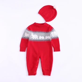 

Newborn Baby Cute Cartoon Pattern Knit Romper