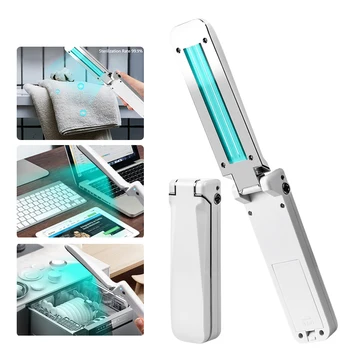 

Handheld UV Disinfection Lamp Battery Powered Portable UVC Sterilization Lamp Folding UV Light for Personal Care