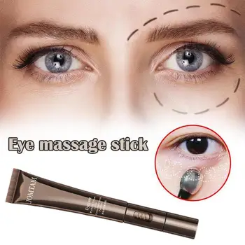 

2 In 1 Gold Caviar Eye Cream Electric Massager Anti Age Wrinkle Remove Dark Circles Serum Roller Vibration Massage Eye Care