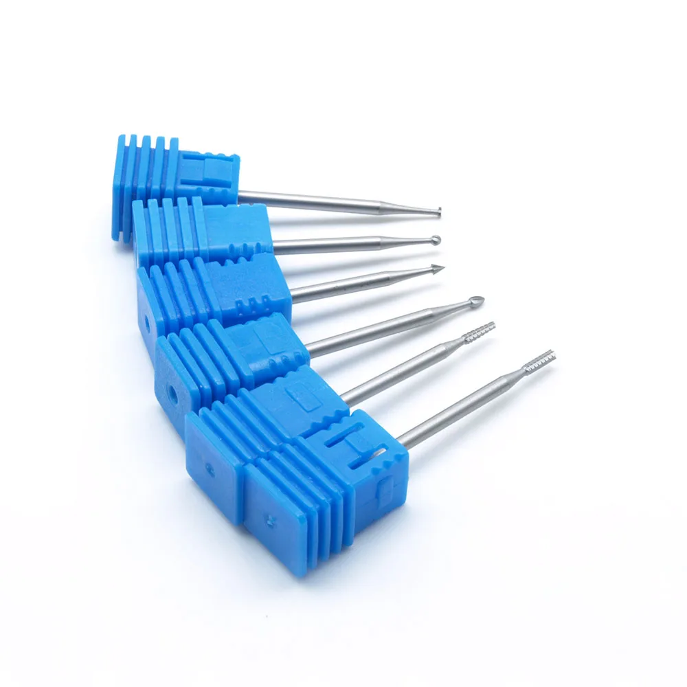 Tungsten Carbide Nail Drill Bit Milling Cutter Eletric Manicure Machine Equipment Cuticle Clean Burr Pedicure Accessories Tools needle cuticle carbide nail bit 3 32 rotary carbide burr milling cutter for manicure nails accessories tool