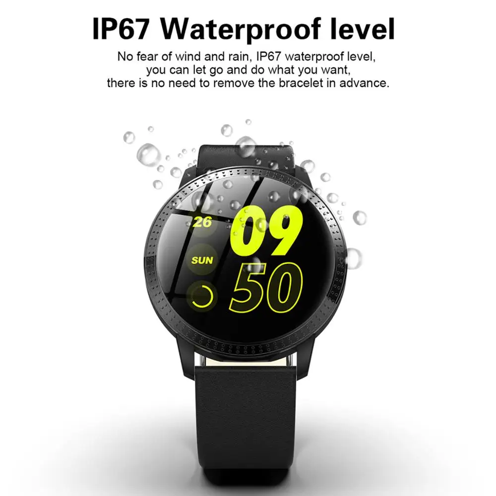 CF18 smartwatch IP67 водонепроницаемый браслет с монитором сердечного ритма Модные Смарт