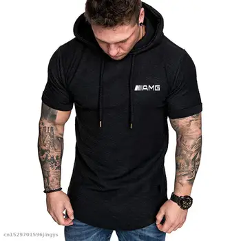 

Hot Fashion Mens Hoodies Solid Color Slim car racing Short Sleeve Sweatshirt Hip Hop Hoodies t shirt Sportswear