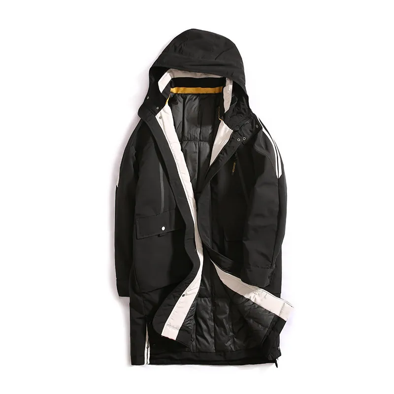 GXXH новая зимняя длинная Парка мужская брендовая одежда толстые модные теплые куртки пальто Мужская качественная парка негабаритная XXL-5XL 6XL 7XL - Цвет: t19751