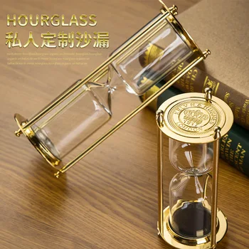 

Hourglass ornaments metal glass hourglass timer home kitchen hourglass portable hourglass gift home decoration 15 minutes