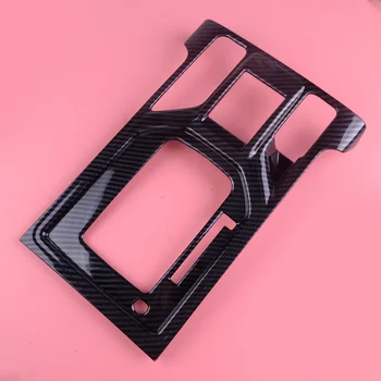 

beler Black Carbon Fiber Style Gear Shift Box Panel ABS Cover Trim 29.2x20.4 cm Fit for Subaru Forester 2019