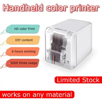 

Handheld inkjet mini portable printer WIFI USB for ios Android tattoo logo bar code DIY marker mobile color printer