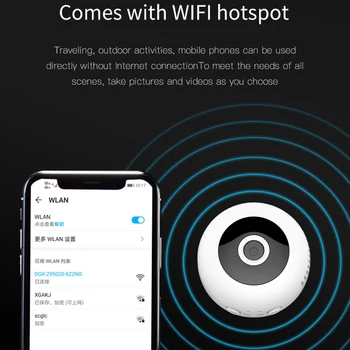 

H10 Night Vision WiFi Mini Camera Wireless Monitor Portable Travelling 1080P HD Motion Detection Photo Taking Tool