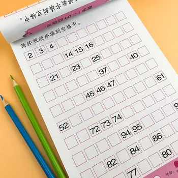 

4Pcs/Set Children's Math Arithmetic Books Add and Subtract Exercise Books Within 5-100 Mathematics Copybook For Kids