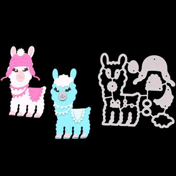 

New Design Llama Craft Metal Cutting Dies Lovely Alpaca Stencils Dies For Scrapbooking Album Paper Card Craft Embossing Die Cuts
