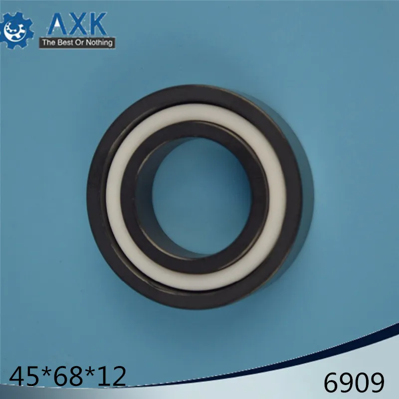 6909 Full Ceramic Bearing ( 1 PC ) 45*68*12 mm Si3N4 Material 6909CE All Silicon Nitride Ceramic 6909 Ball Bearings