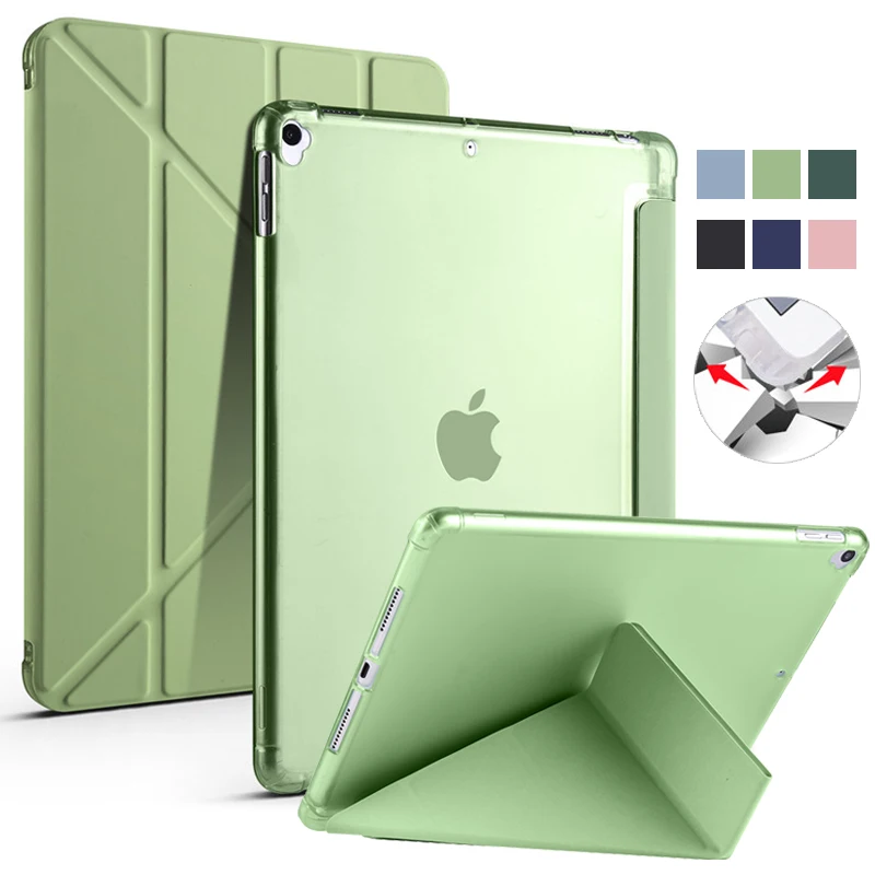 Smart Cover Per Ipad 9Th 8Th 7Th Gen Custodia In Pelle Morbida Tpu Cover Posteriore Per Ipad 9 8 7 Custodia Ipad 10.2 Con Portamatite