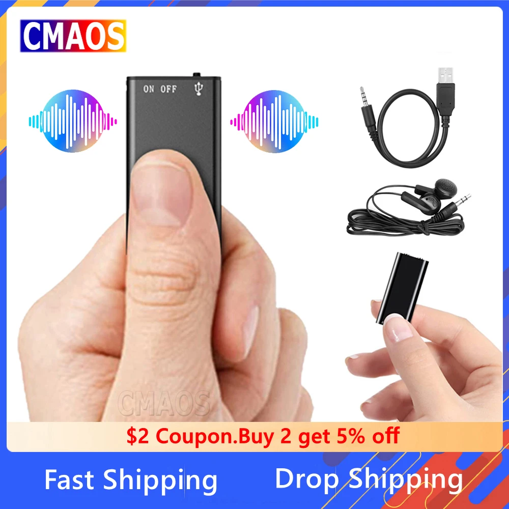 Миниатюрный диктофон CMAOS Mini Pen mp3 8 16 32 Гб цифровой mp3-плеер HD 192 кбит/с |