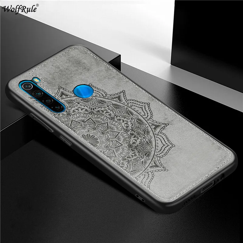 Cover For Redmi Note 8T Hard Phone Case Xiaomi Shcokproof Fabric Texture Funda | Мобильные телефоны и аксессуары
