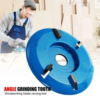 

4 Teeth Power Wood Carving Cutter Disc Milling Attachment for Angle Grinder Tool home professional tool accessories инструмент