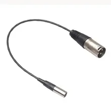 Mini XLR 3 Pin папа/Мама до 3 Pin видео кабель папа для Blackmagic Pocket cinema 4K камера аудио линия