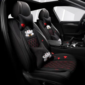 

Full Coverage PU Leather car seat cover flax fiber auto seats covers for audi a7 q3 q5 q7 s3
