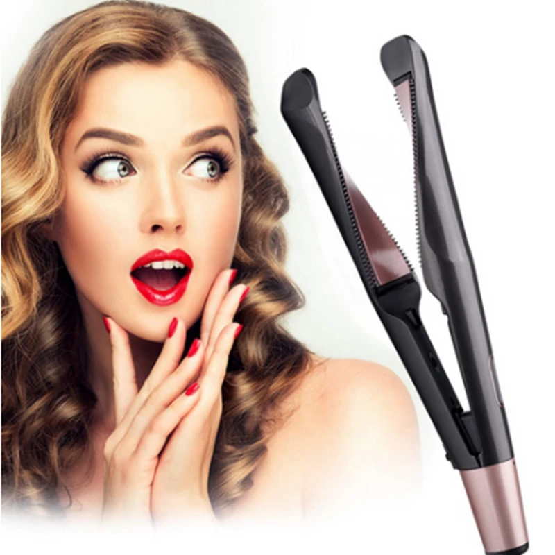 Electric Straightening Iron & Curling Iron Hair 2 in 1 Hair