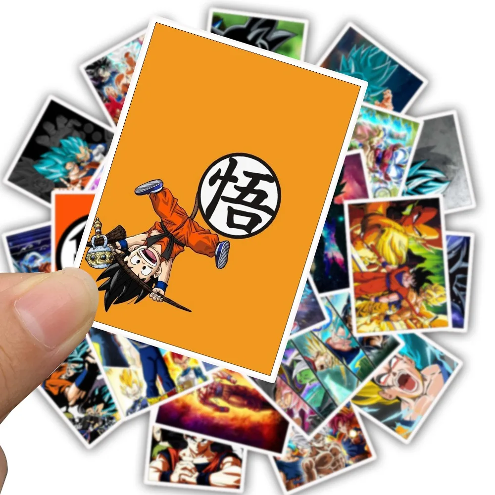 25 шт. стильные ПВХ водонепроницаемые наклейки Dragon Ball s для ноутбука, мотоцикла, скейтборда Стикеры для багажа, игрушки
