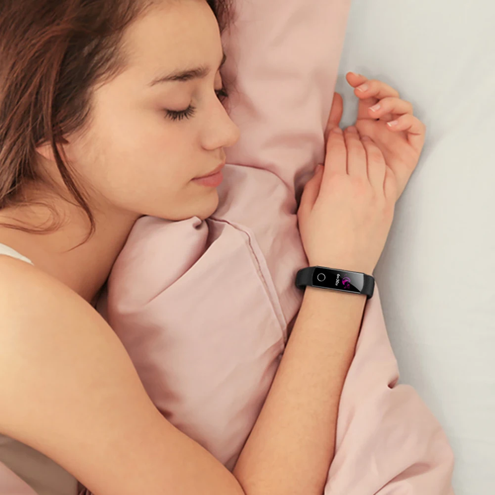 Huawei Honor Band 5 AMOLED сенсорный плавучий детектор 0,95 дюймов 5ATM водонепроницаемый смарт-Браслет спортивный трекер для сна Смарт-часы