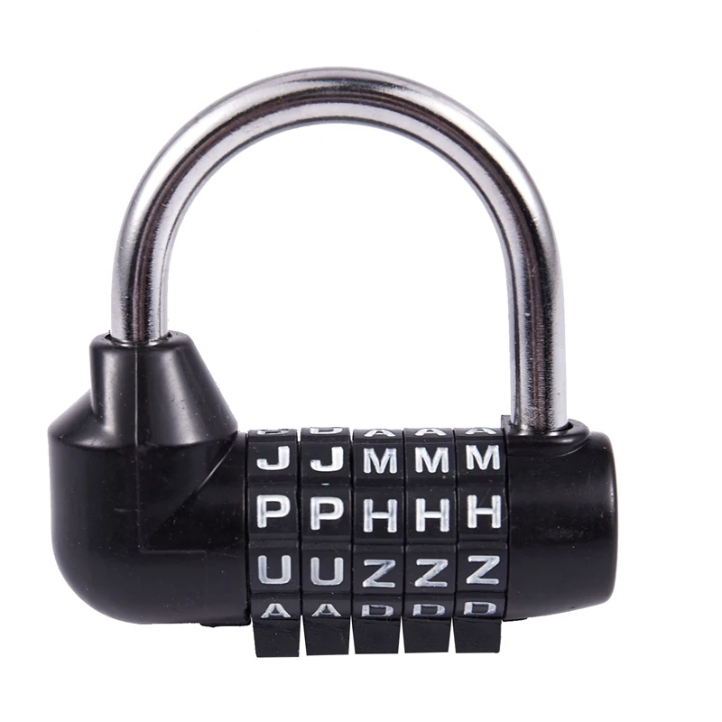 

Hot Sale 5 Letter Code Combination Suitcase password lock Black