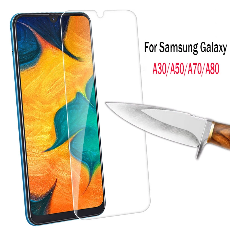 

For Samsung Galaxy A80 A90 A30 A50 A70 Toughened Screen Protector Tempered Glass For Galaxy M40 M10 M20 M30 A40 S10E Film