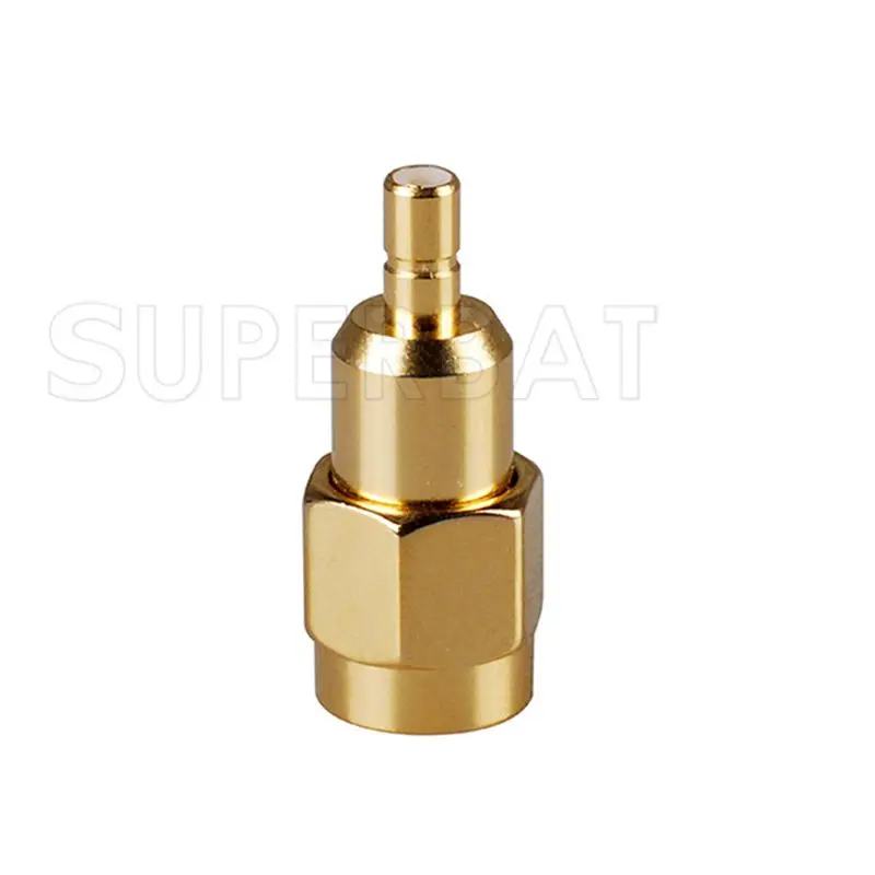 Superbat 2pcs SMA Male to SSMB Female Straight RF Wifi Connector Adapter for Electronic Components Market
