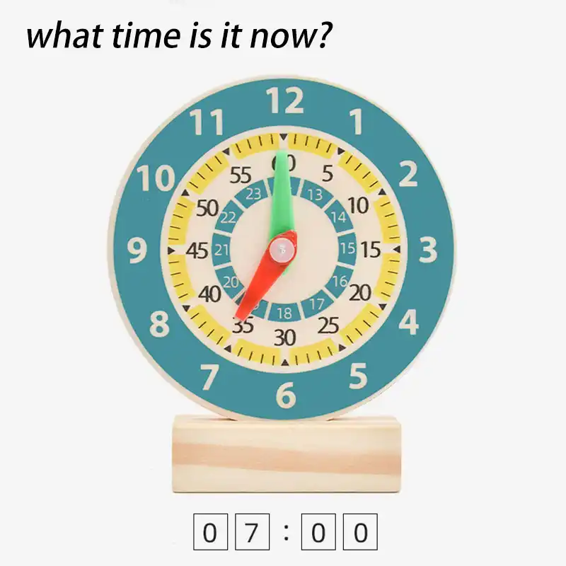 子供モンテッソーリ時計おもちゃwondenモンテッソーリ材料時間教材エイズ教育おもちゃ子供のための時計学習おもちゃ カレンダー 時間 Aliexpress