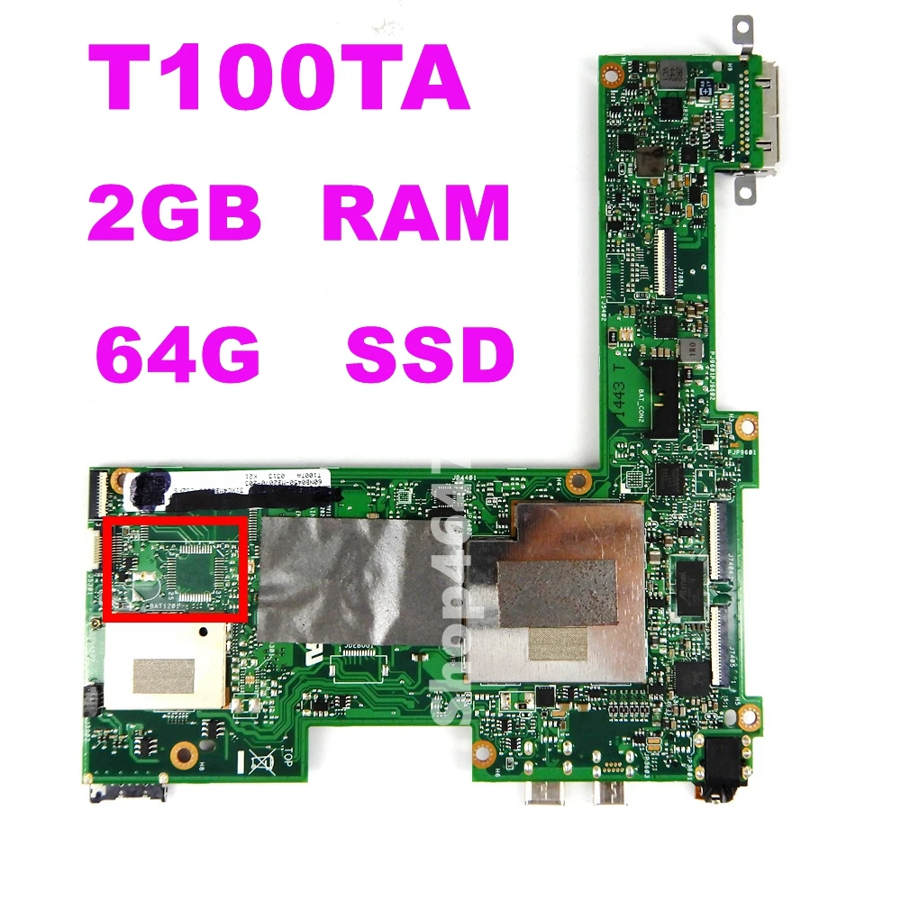  T100TA 64G SSD 2GB RAM Motherboard Für Asus Transformator T100T T100TA Tablet Mainboard 64GB SSD At