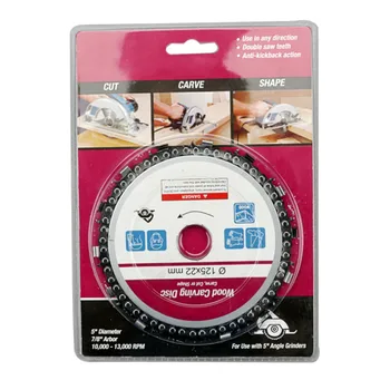 

Woodworking Angle Grinding Chain Plate Chain Plate Wood Carving Disc For 125mm Angle Grinder 14 Tooth Angle Grinder Power Tool