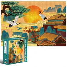 Puzzle en forme spéciale de 2000 pièces, jouet de haute qualité, tout neuf, grue avec nuages, défi Impossible, jeu de cerveau, offre spéciale