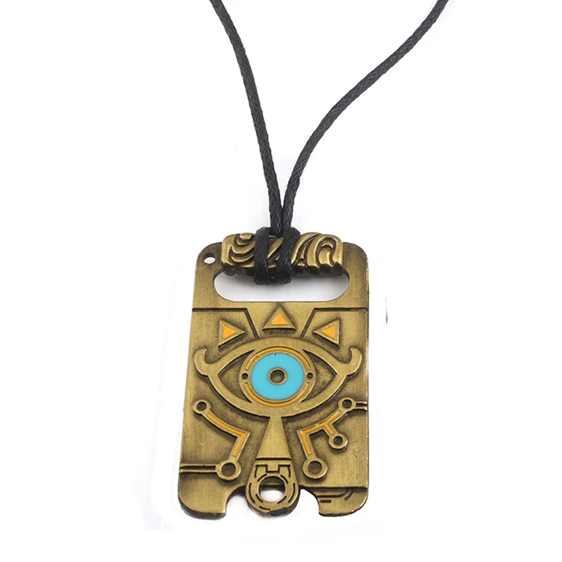 necklace A Японское аниме легенда о Зельде ожерелье металлический логотип кулон Косплей игрушка модель аксессуары - Окраска металла: necklace A