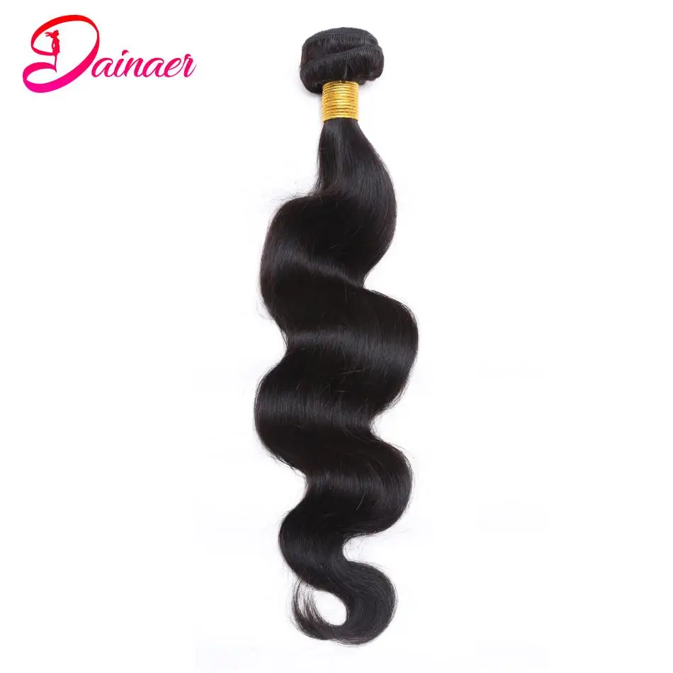 Peruvian Body Wave Bundles 1PC Virgin Hair Bundles Natural Color Natural Hair Extensions Human Weave