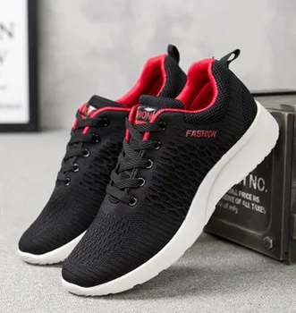 

Men's shoes autumn tide shoes 2019 new running shoes Korean version of the trend of wild student board shoes flying weaving