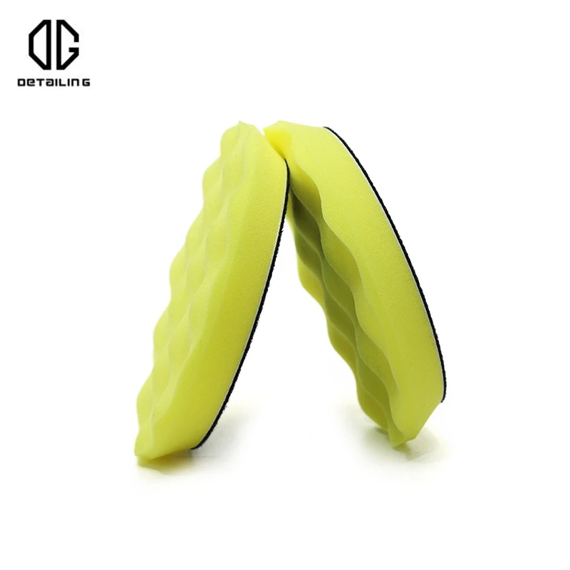 

DETAILING New Arrival Wave Buffing and polishing Disc 5inch Backing Foam Car Detailing Waxing Pad For Auto Polishing