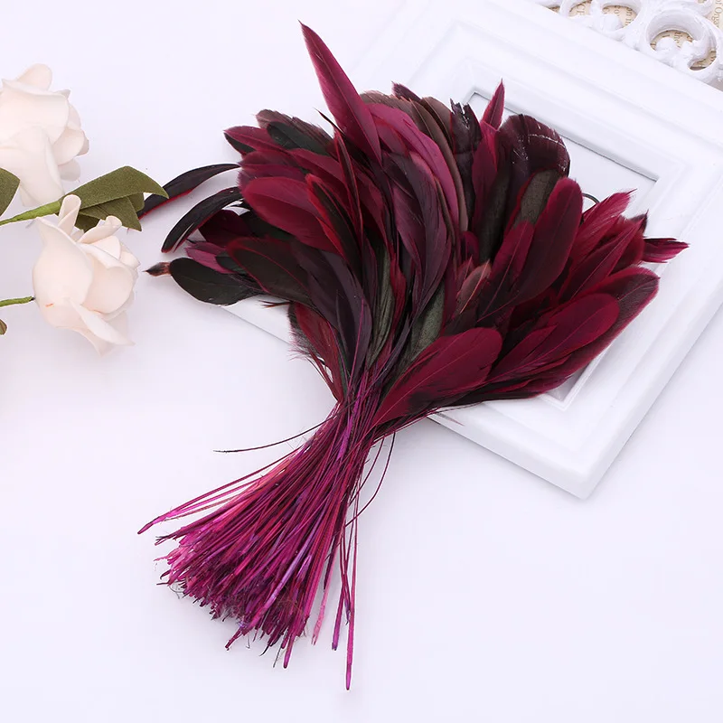 

50Pcs 6-7.5cm Natural Pheasant Feather Clothing Hat Necklace earrings accessories wedding party Decorative Feather YM8
