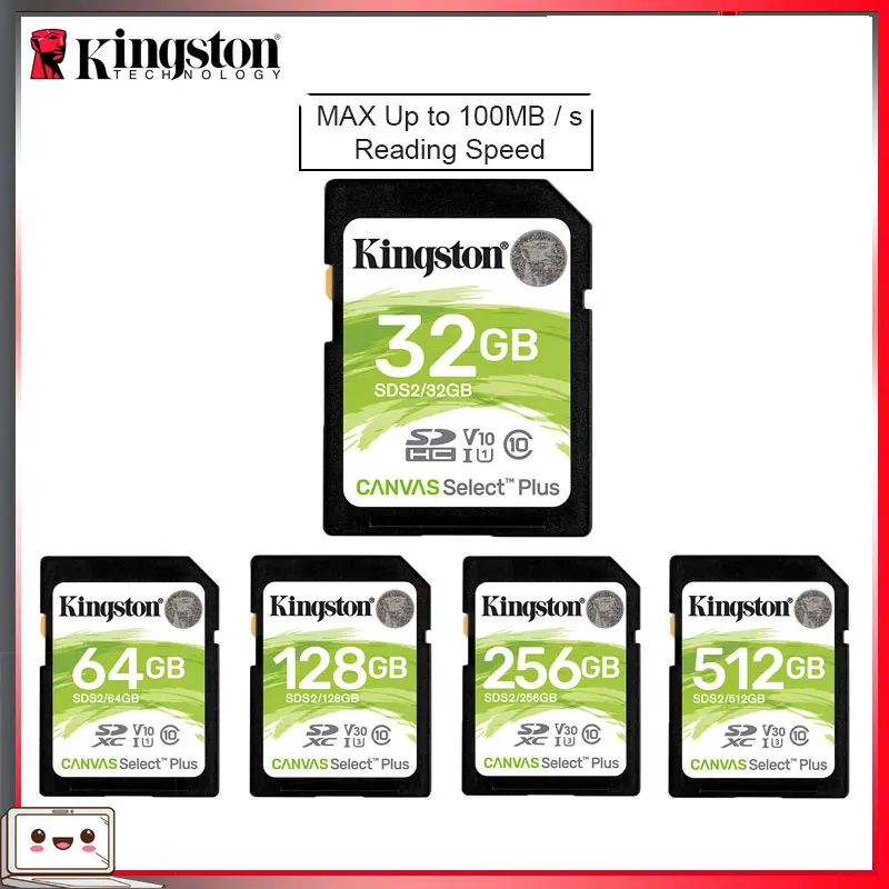 Карта памяти Kingston SD 32 Гб 64 128 ГБ карта Micro SDHC/SDXC 256 для HD 1080p и 4K видеокамеры|tarjeta sd