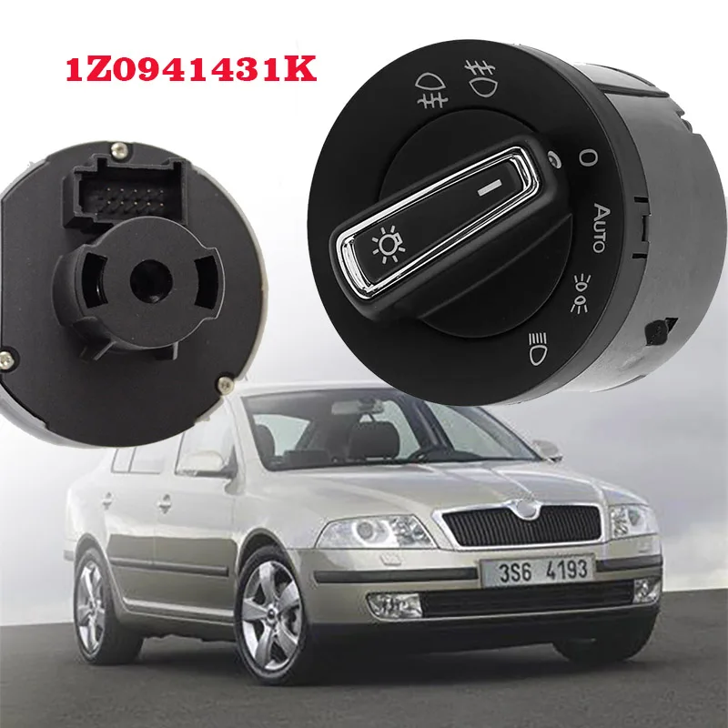 Переключатель управления противотуманной фарой 1Z0941431k для Skoda Octavia II 1ZD 941 431 1Z0